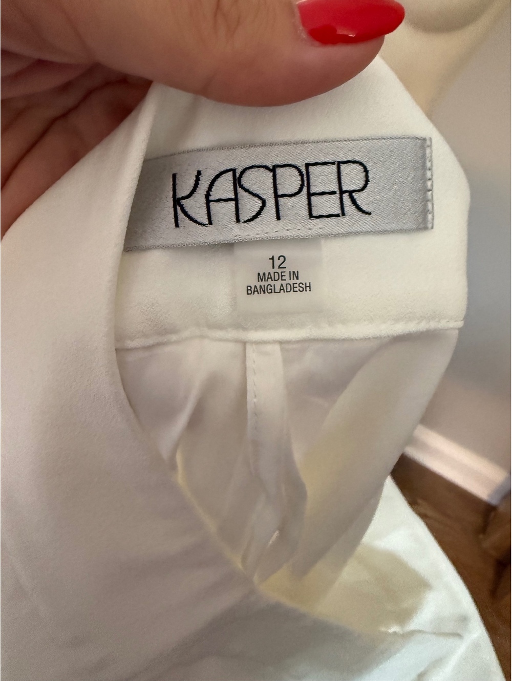 Kasper Women's White Dress Pants Size 12 - Picture 2 of 9